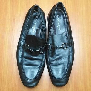 Robert Wayne Leather Black Shoes Size 10 1/2 (7)